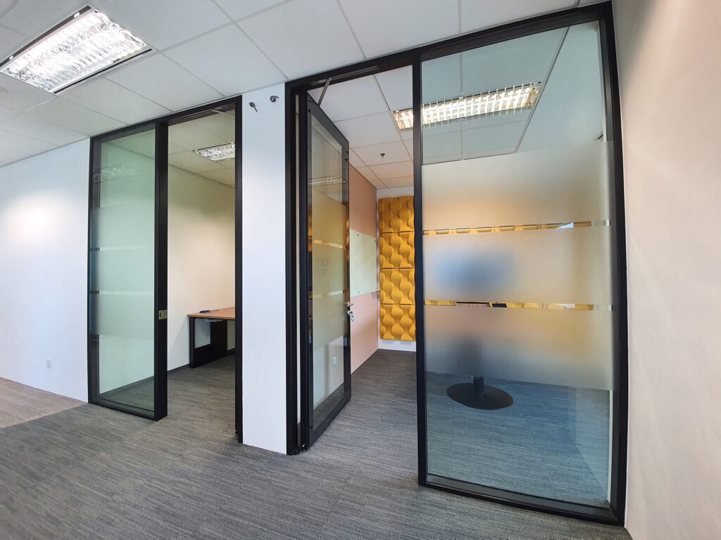 Office Glass Door Partition
